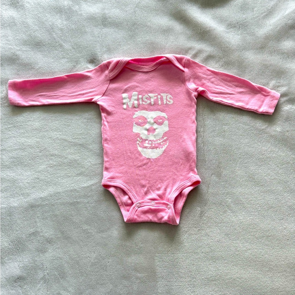 MISFITS pink onesie 3 months